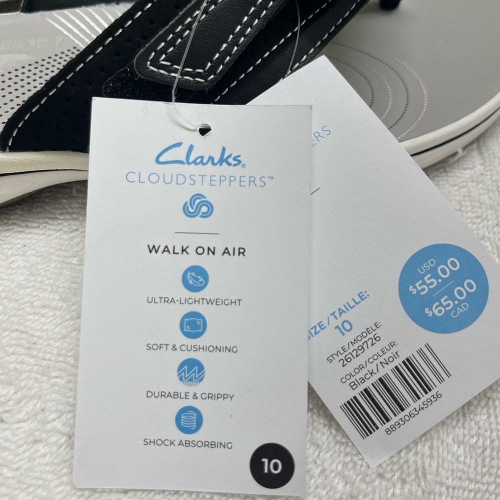 NEW. Clarks Cloudsteppers Breeze Reyna sandals - Picture 8 of 9